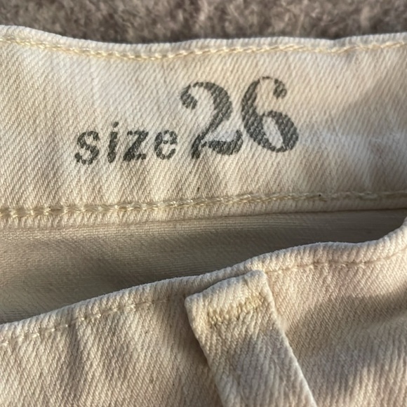 J.Crew Women’s Denim Short Size 26 Mid Rise White Stretch High Waist Floral - Picture 7 of 12